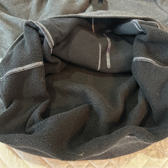 Lululemon Avenue Funnel neck Pullover sweatshirt dark gray charcoal Size 10 - Picture 11 of 15